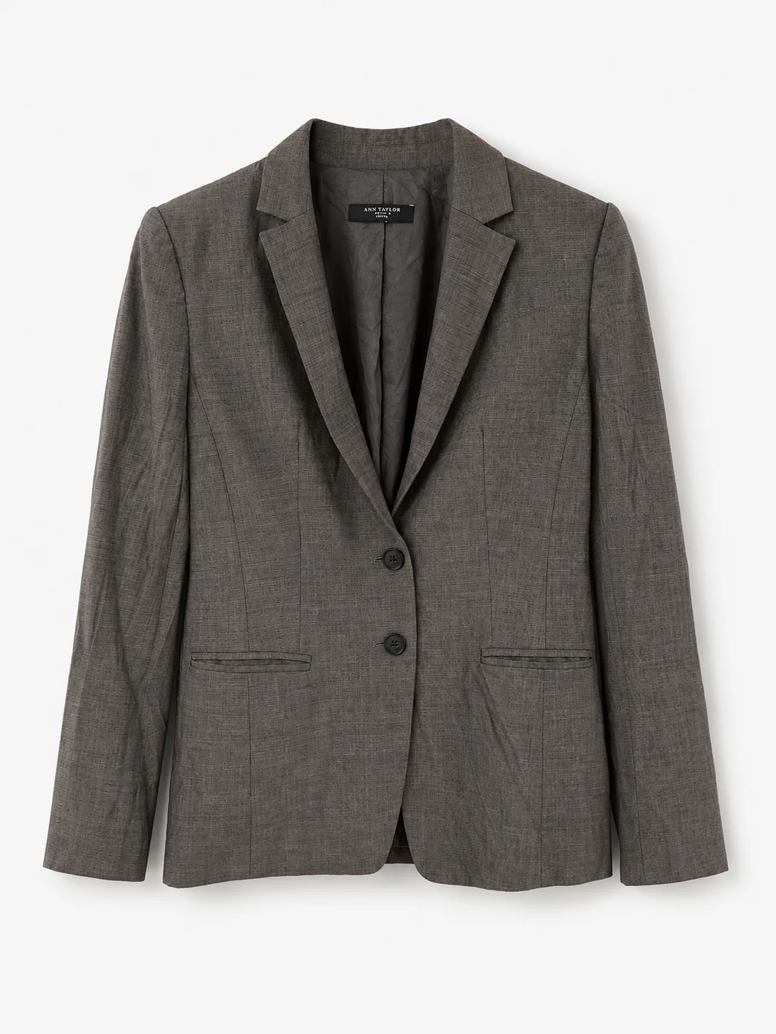 Blazer café con solapas talla S