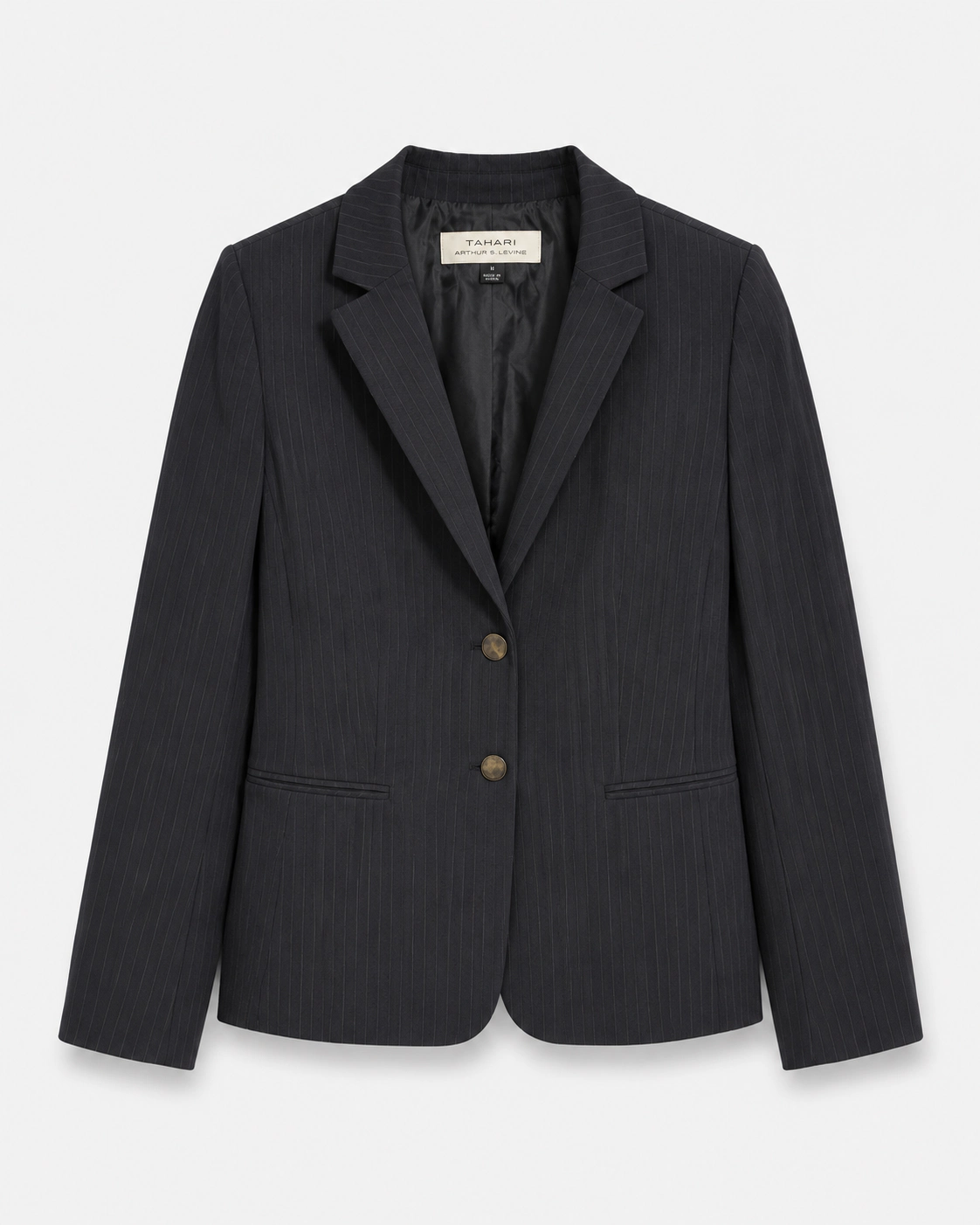 Blazer gris con solapas talla M