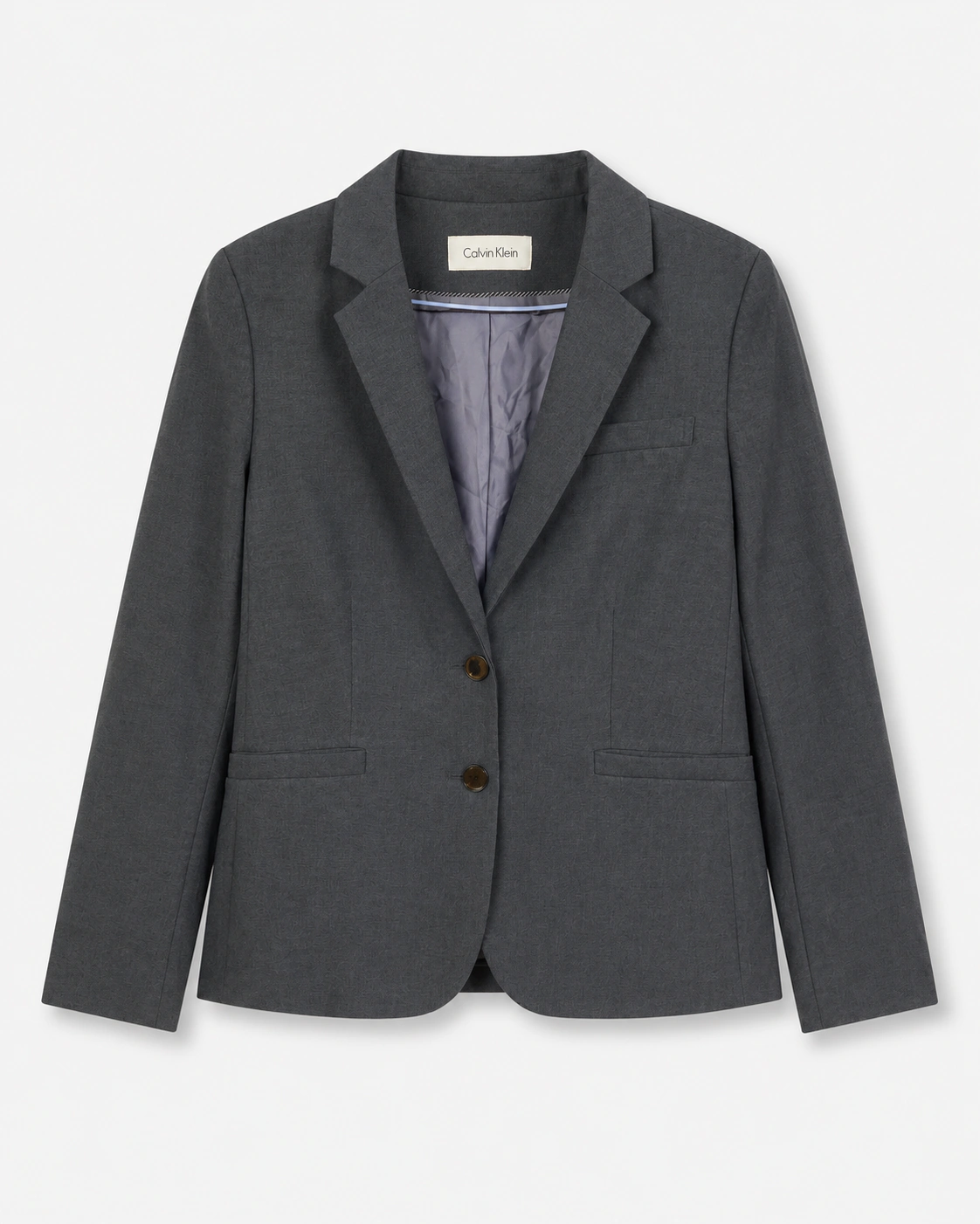 Blazer gris con solapas talla M