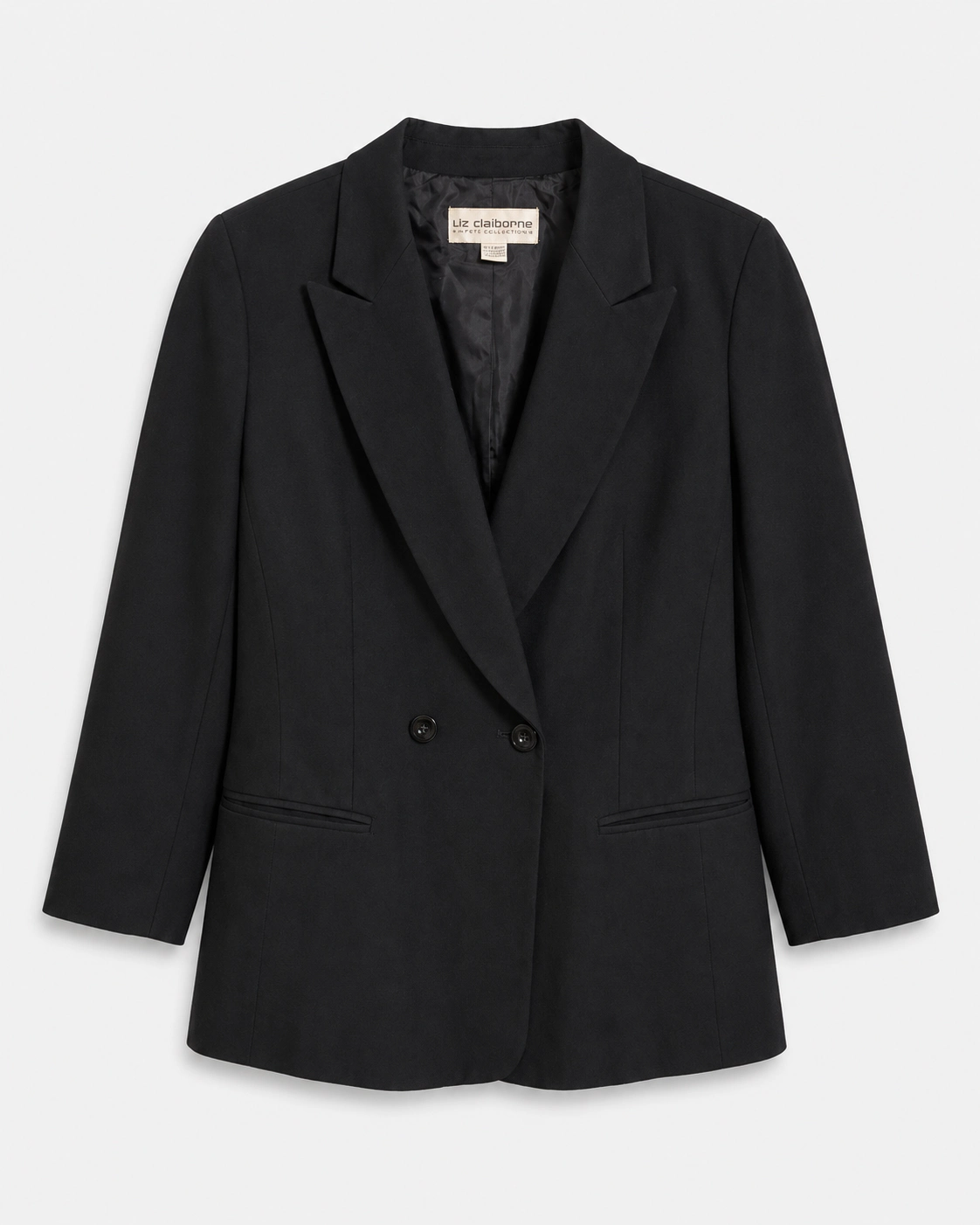 Blazer negro con solapas talla M
