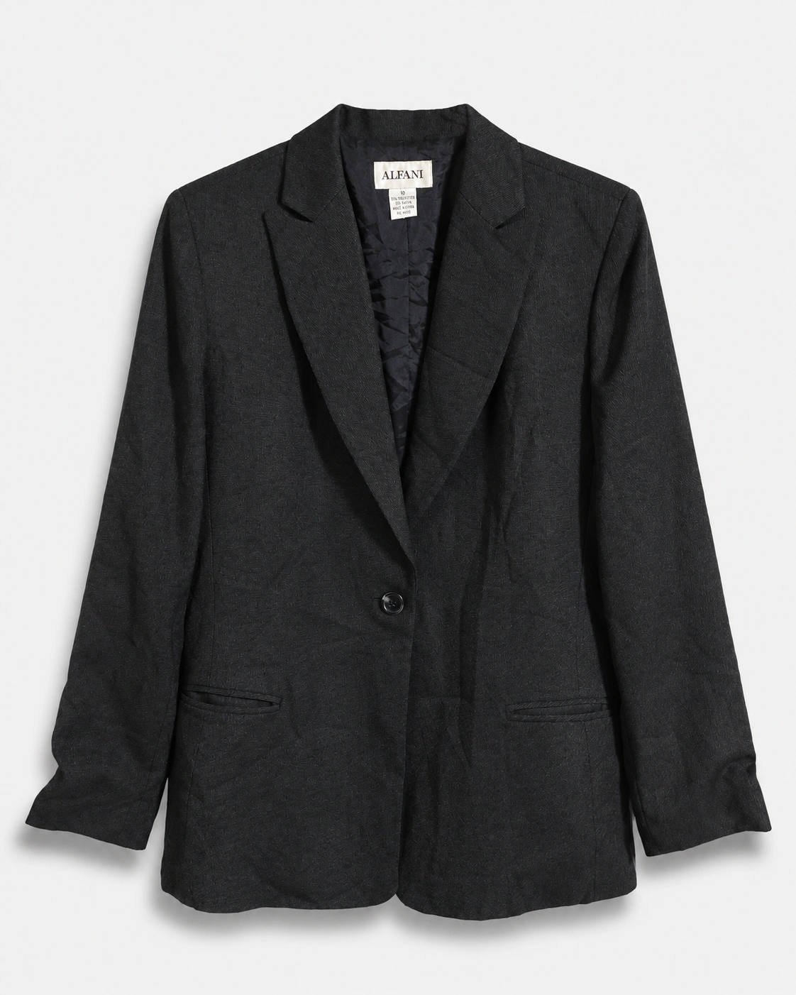 Blazer negro con solapas talla M