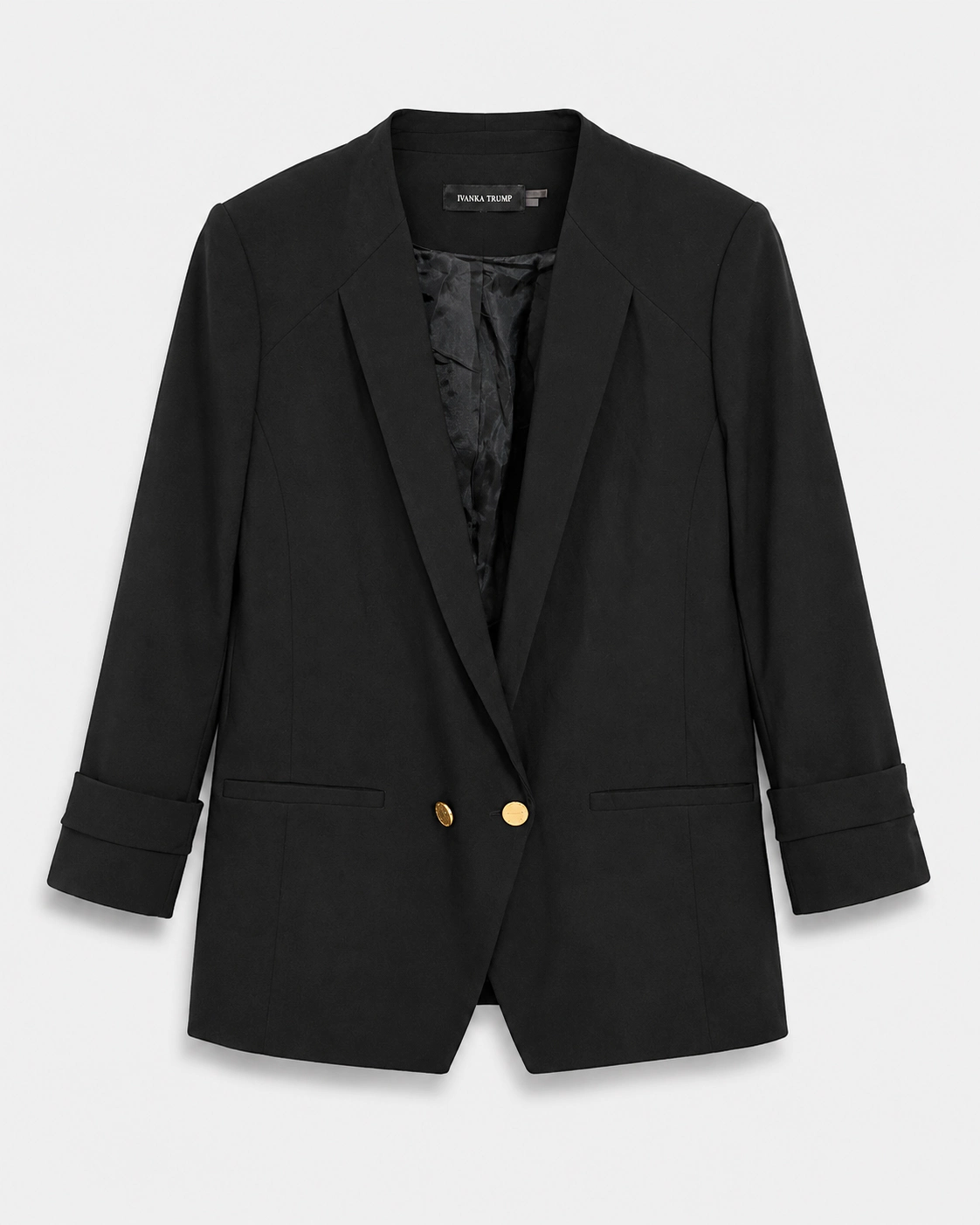 Blazer negro con solapas talla M