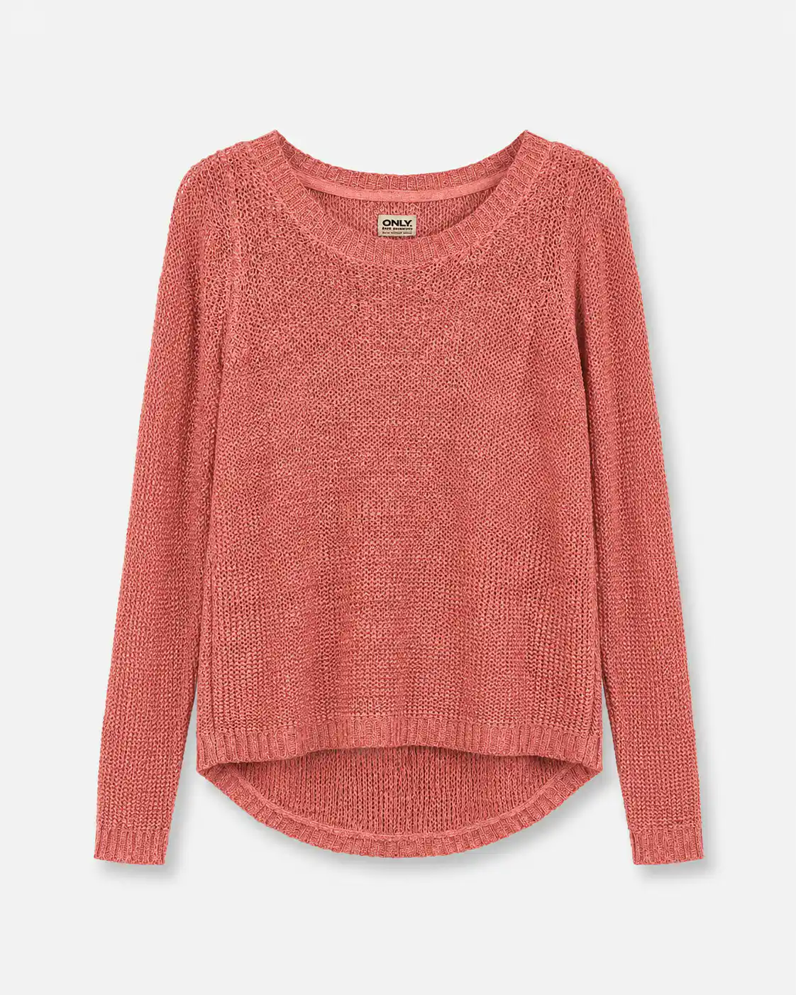 Sweater rosado de textura visible talla XS