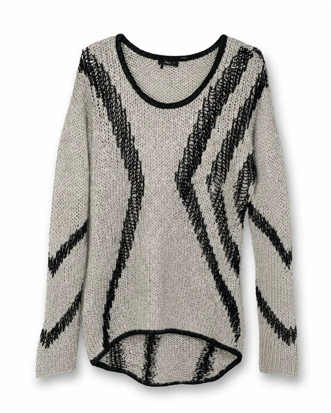 Sweater gris de textura visible talla S