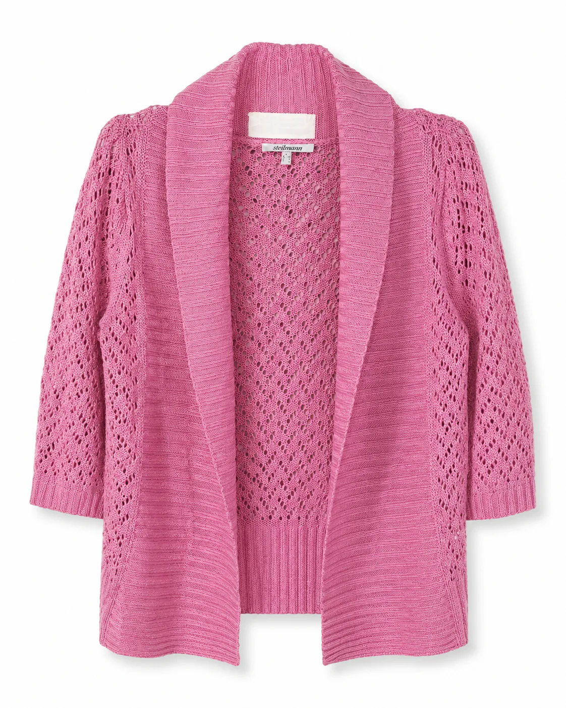 Sweater rosado de textura visible talla S