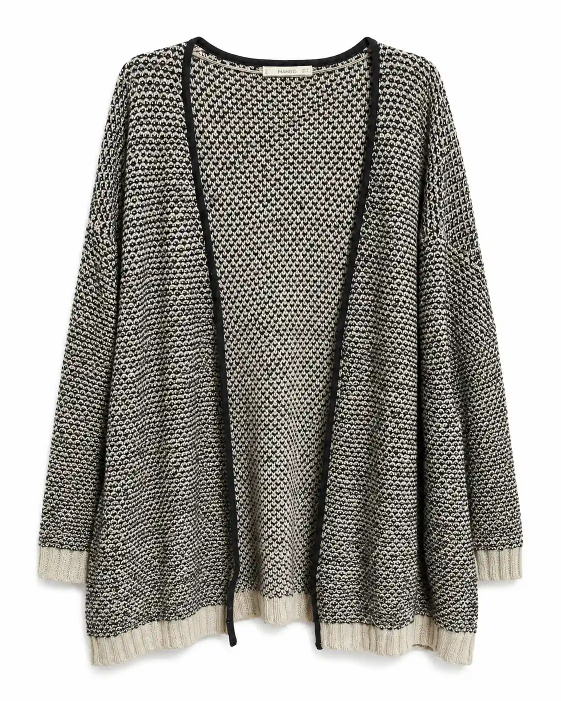 Sweater gris de textura visible talla M
