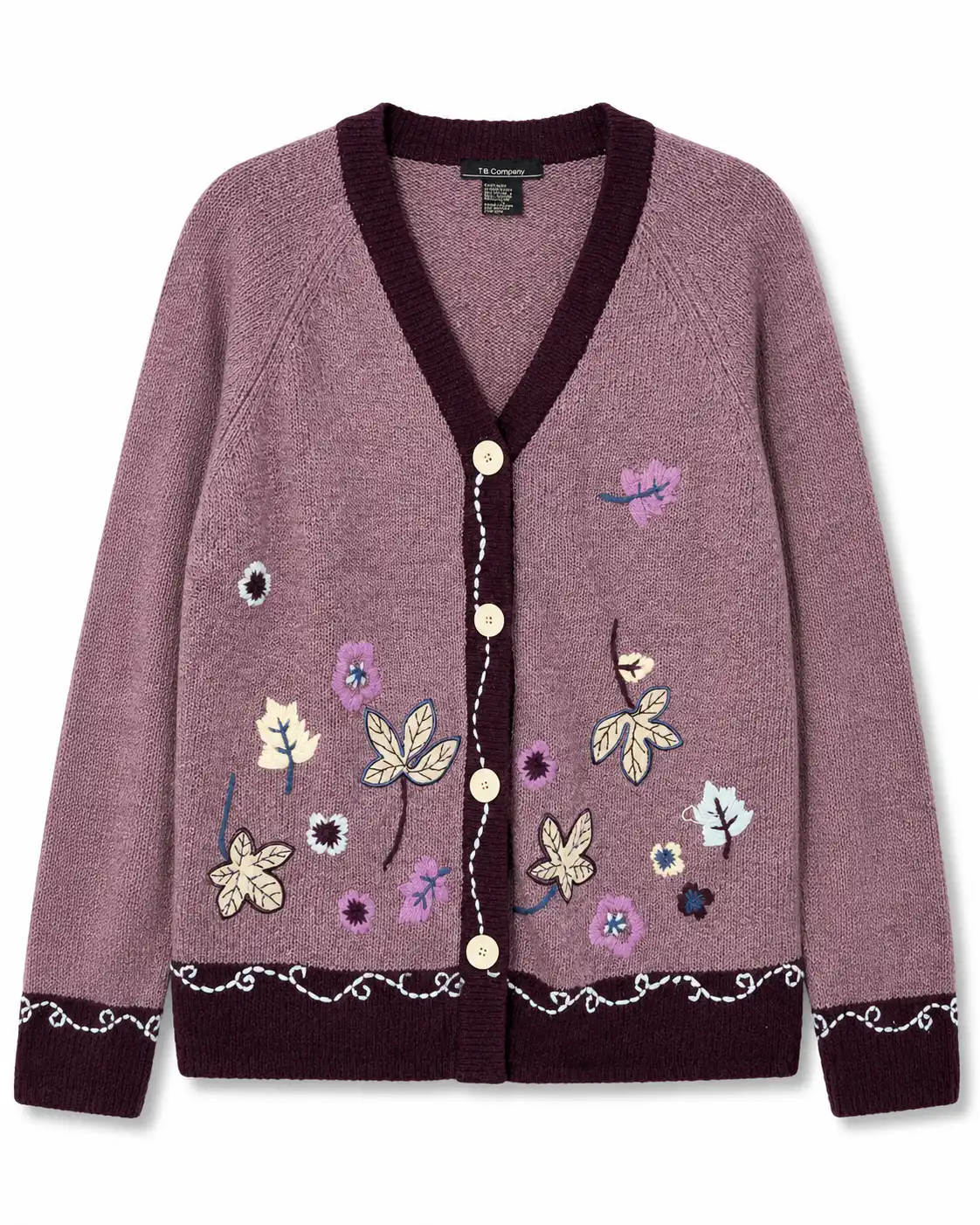 Sweater rosado de textura visible talla L
